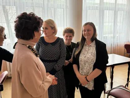 Wspólne zdjęcia z panią Jolantą Kwaśniewską