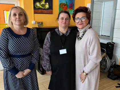 Wspólne zdjęcia z panią Jolantą Kwaśniewską